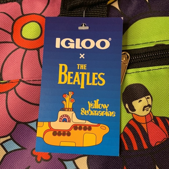 The Beatles x Igloo Tote Bag Cooler Yellow Submarine 30 Can Limited Edition New - Picture 6 of 10